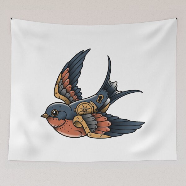 Item preview, Swallow Tattoo designed and sold by sirglennbo.