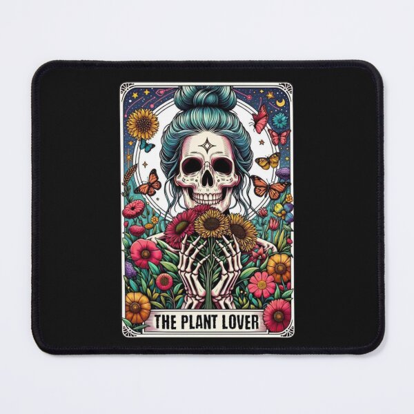 Item preview, The Plant Lover Skeleton Tarot Card | Botanical Gothic Apparel & Home Decor designed and sold by Compass and a Camera.