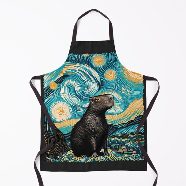 Item preview, Distressed Capybara Van Gogh – Classic Capybaras Style designed and sold by Articooler.