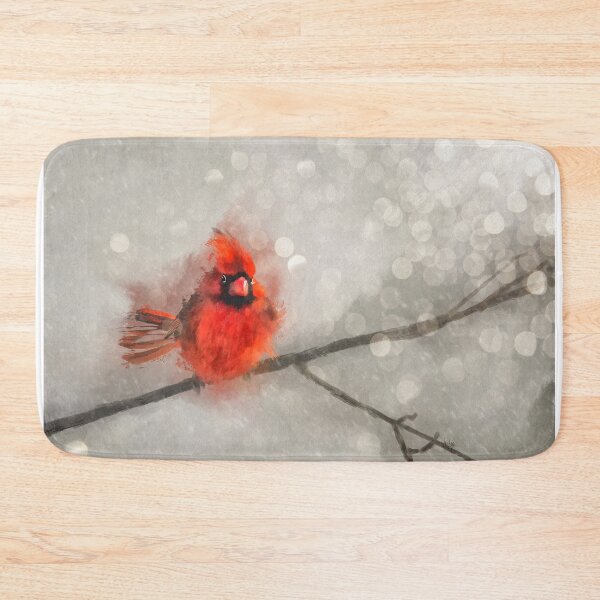 Item preview, Northern Cardinal On A Snowy Windy Day designed and sold by Lois  Bryan.