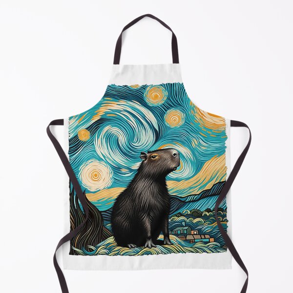 Item preview, Distressed Capybara Van Gogh – Classic Artistic Capybara Design designed and sold by Articooler.