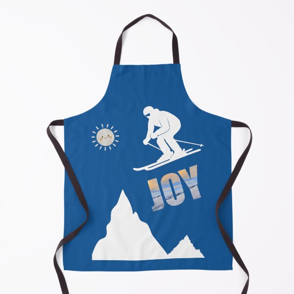 Item preview, Wintery JOY vibes with skis, sunset & mountains designed and sold by Katja LebenFreude.