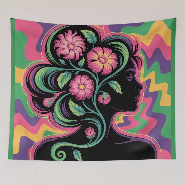 Item preview, A psychedelic art sticker design. designed and sold by Lilashakti ⭐️ ⭐️ ⭐️ ⭐️ ⭐️.