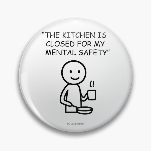 Item preview, Tiny Mood Man – Funny Cooking and Kitchen Humor Art designed and sold by eivicraft.