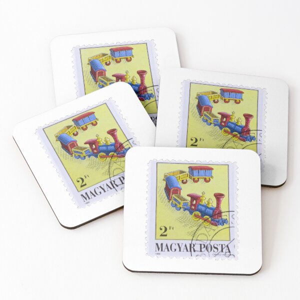 Item preview, Vintage Magyar Hungary Toy Train Postage Stamp designed and sold by red-amber65.