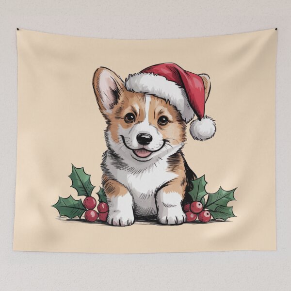 Item preview, Santa Corgi designed and sold by 123ks.