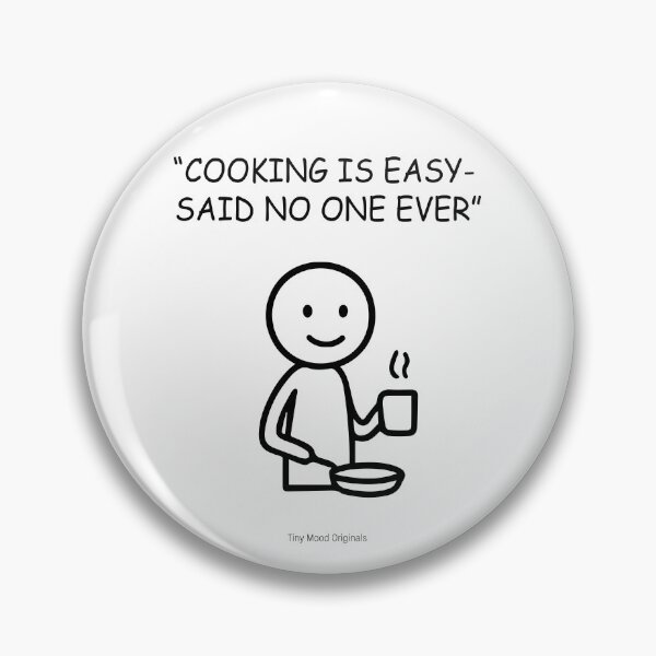 Item preview, Tiny Mood Man – Funny Cooking and Kitchen Humor Art designed and sold by eivicraft.