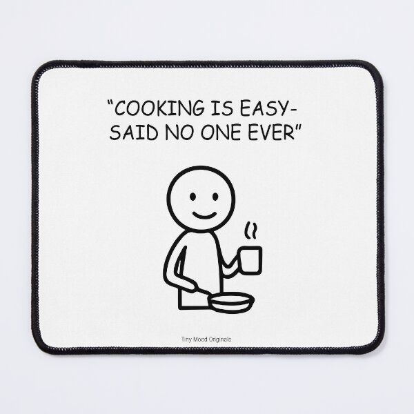 Item preview, Tiny Mood Man – Funny Cooking and Kitchen Humor Art designed and sold by eivicraft.