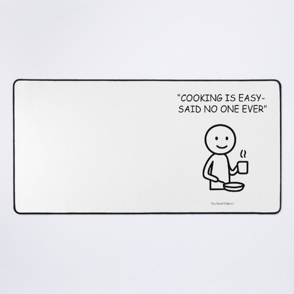 Item preview, Tiny Mood Man – Funny Cooking and Kitchen Humor Art designed and sold by eivicraft.