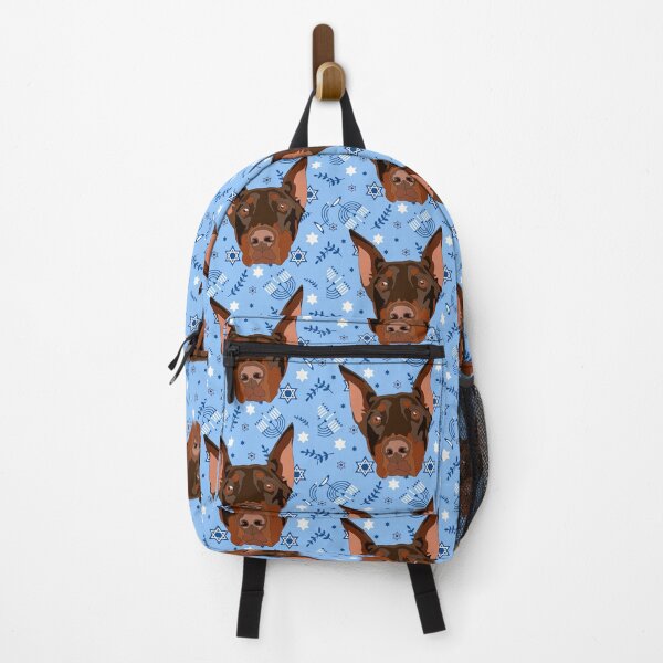 Item preview, Chanukah pattern doberman designed and sold by LeahcarsArt.