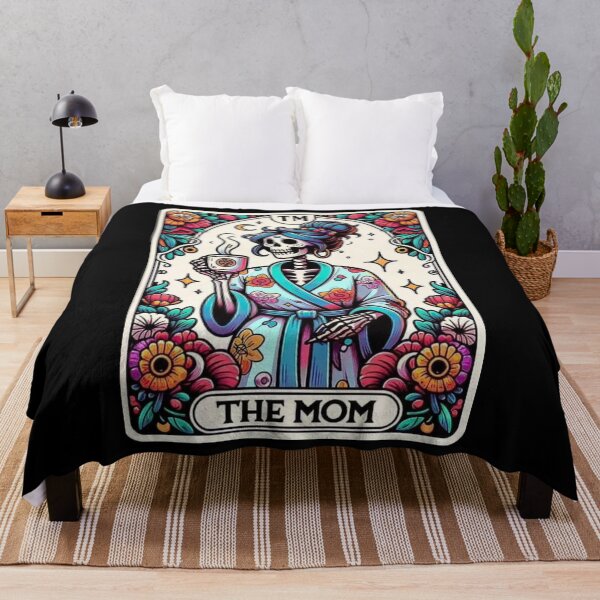 Item preview, The Mom Skeleton Tarot Card Apparel & Home Decor designed and sold by Compass and a Camera.