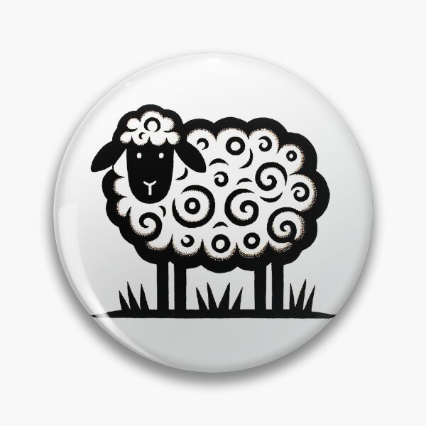 Item preview, Folk Art Sheep designed and sold by Andy Coleman.