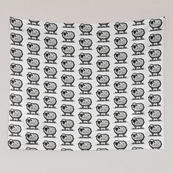 Item preview, Folk Art Sheep designed and sold by Andy Coleman.