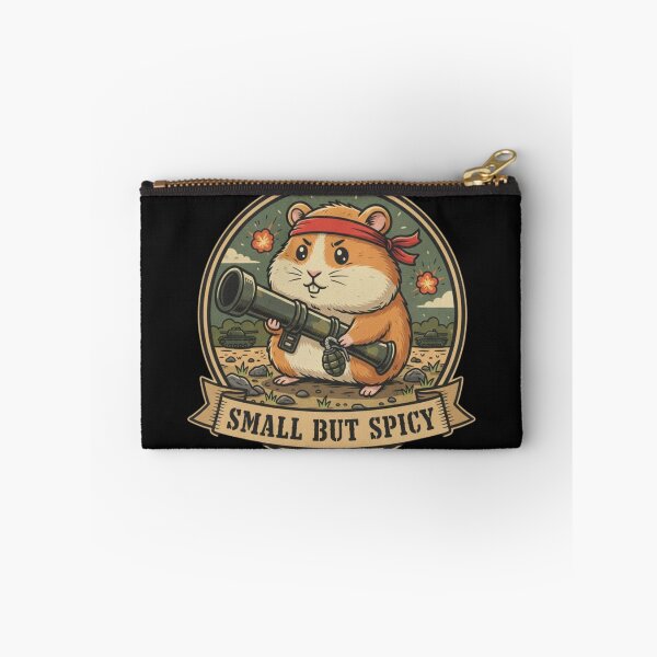 Item preview, Small But Spicy - Cute Hamster with Bazooka & Headband designed and sold by BeYourOwnHero.