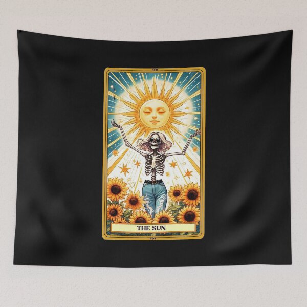 Item preview, Sunflower Tarot Card Design – Boho Sunflower Illustration for Apparel & Home Decor | Mystical Floral Aesthetic Art designed and sold by Compass and a Camera.