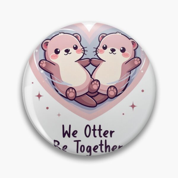 Item preview, Funny Otters We Otter Be Together Valentines Day designed and sold by GrumpySableye.