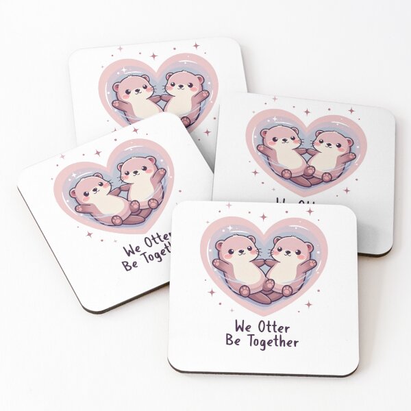 Item preview, Funny Otters We Otter Be Together Valentines Day designed and sold by GrumpySableye.