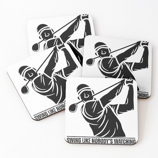 Item preview, Swing Like Nobody’s Watching – Golf Swing Silhouette Design designed and sold by BlesstB.