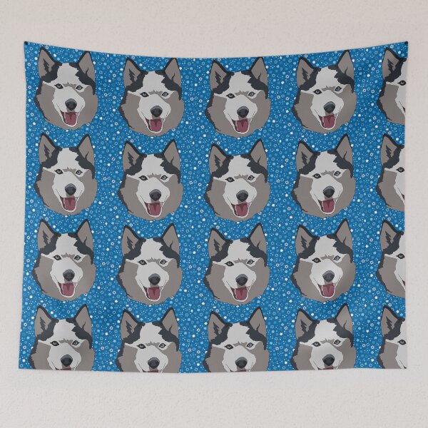 Item preview, Copy of Chanukah pattern husky designed and sold by LeahcarsArt.