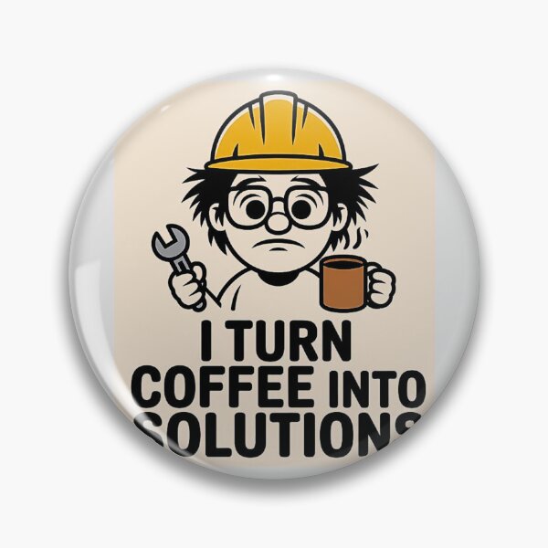 Item preview, Engineer - I turn coffee into solutions  designed and sold by Agu210.