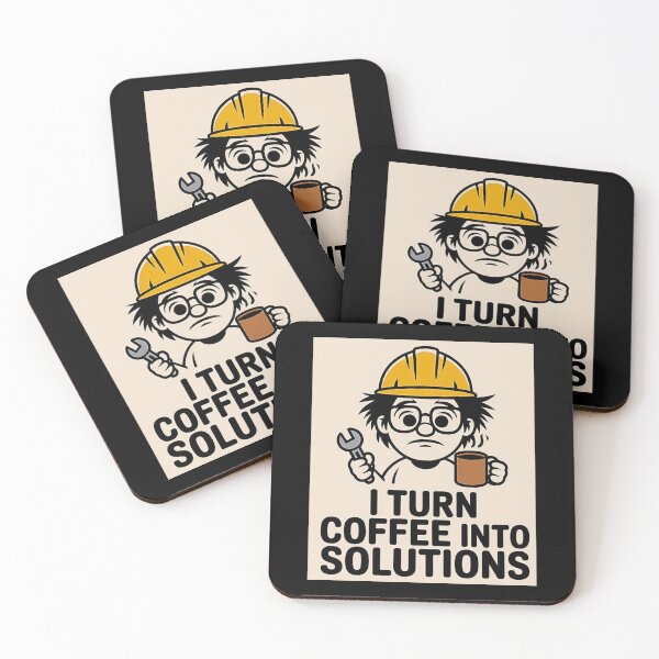 Item preview, Engineer - I turn coffee into solutions  designed and sold by Agu210.