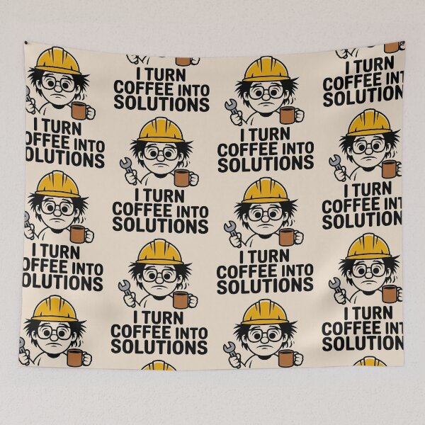 Item preview, Engineer - I turn coffee into solutions  designed and sold by Agu210.