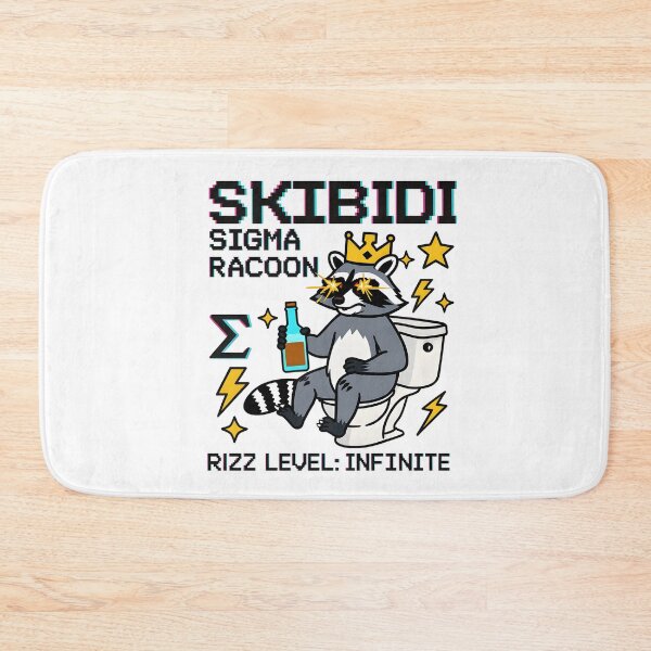 Item preview, Skibidi Sigma Raccoon Infinite Rizz Art designed and sold by AnnDesignStudio.