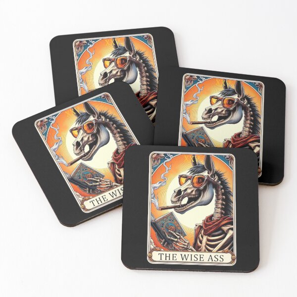 Item preview, The Wise @ss Skeleton Tarot Card | Gothic Occult Apparel & Home Decor Design designed and sold by Compass and a Camera.