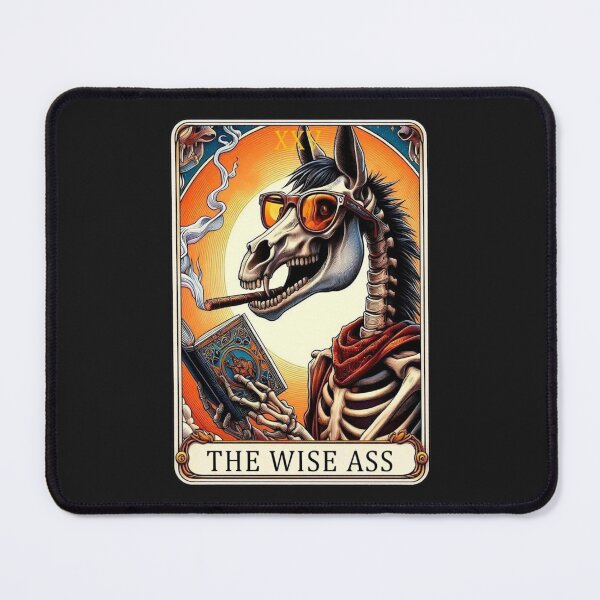 Item preview, The Wise @ss Skeleton Tarot Card | Gothic Occult Apparel & Home Decor Design designed and sold by Compass and a Camera.