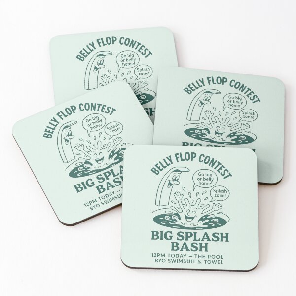 Item preview, Big Splash Belly Flop Bash designed and sold by PrintSmithArt.