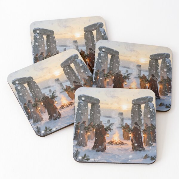 Item preview, Druids in Stonehenge. Yule. Winter Solstice. designed and sold by SoniaSarkali.