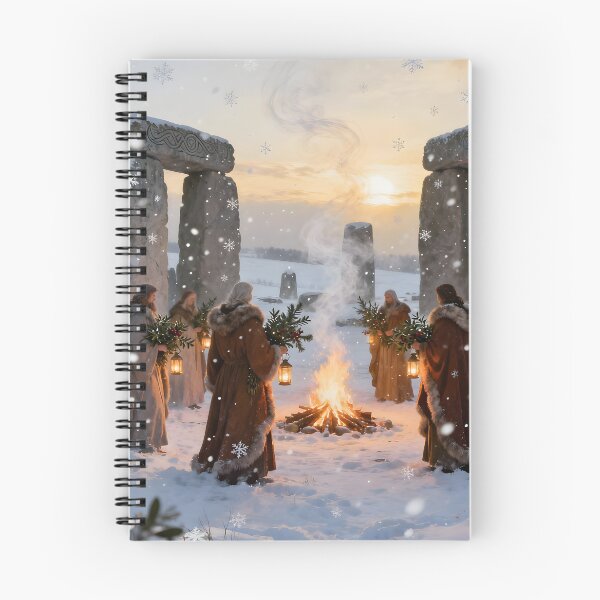 Item preview, Druids in Stonehenge. Yule. Winter Solstice. designed and sold by SoniaSarkali.