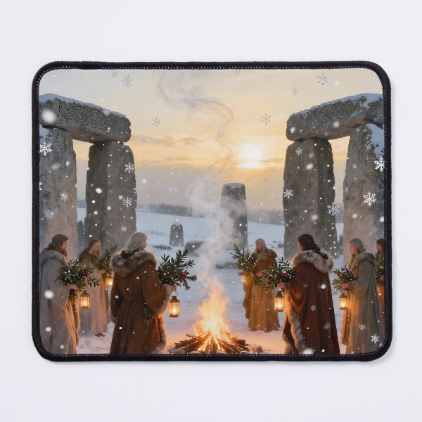 Item preview, Druids in Stonehenge. Yule. Winter Solstice. designed and sold by SoniaSarkali.