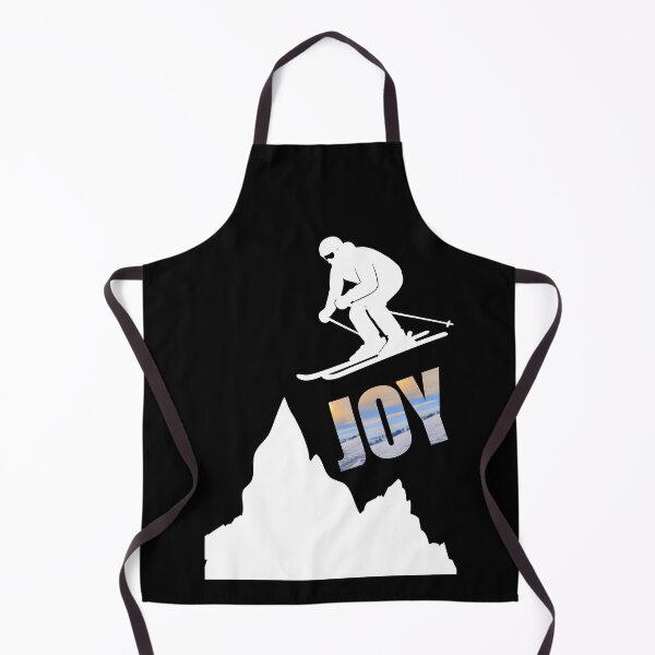 Item preview, The joy of skiing - vibes with skis, sunset & mountains designed and sold by Katja LebenFreude.