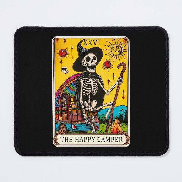 Item preview, Happy Camper Tarot Card Apparel & Home Decor designed and sold by Compass and a Camera.