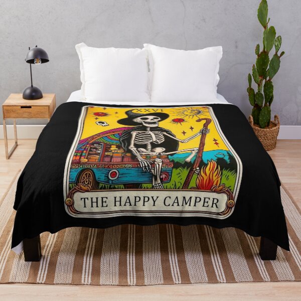 Item preview, Happy Camper Tarot Card Apparel & Home Decor designed and sold by Compass and a Camera.