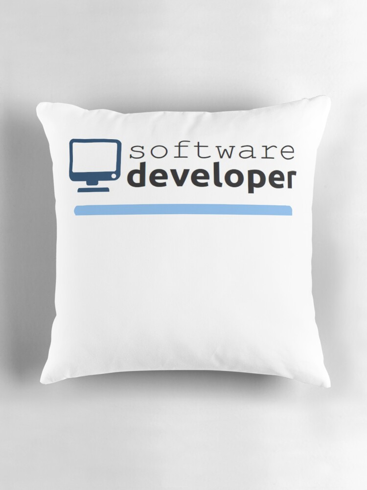 Thumbnail 3 of 4, Pillow, Software Developer designed and sold by BadMister.