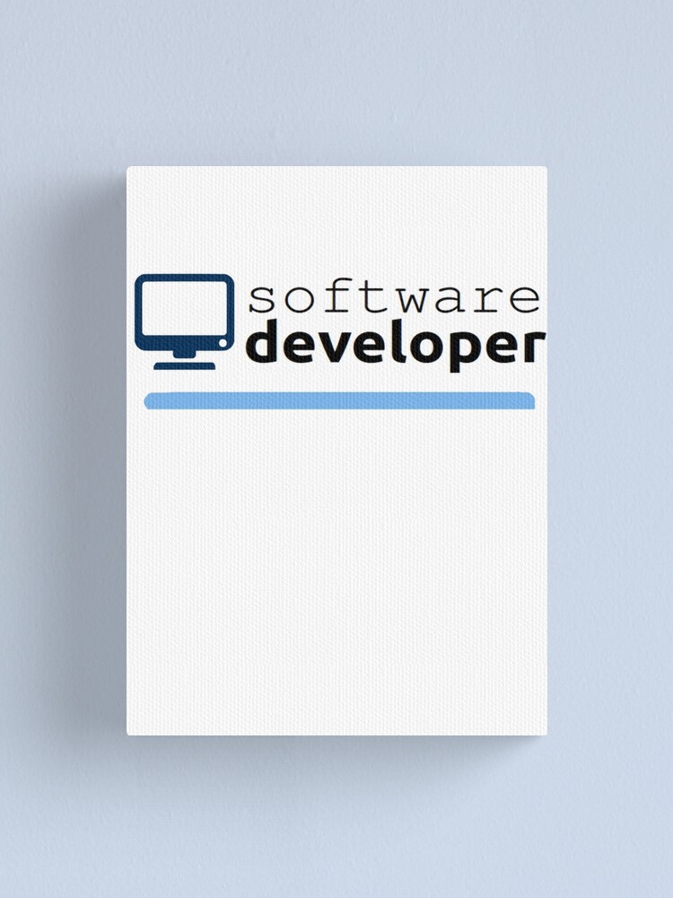 Thumbnail 1 of 3, Canvas Print, Software Developer designed and sold by BadMister.