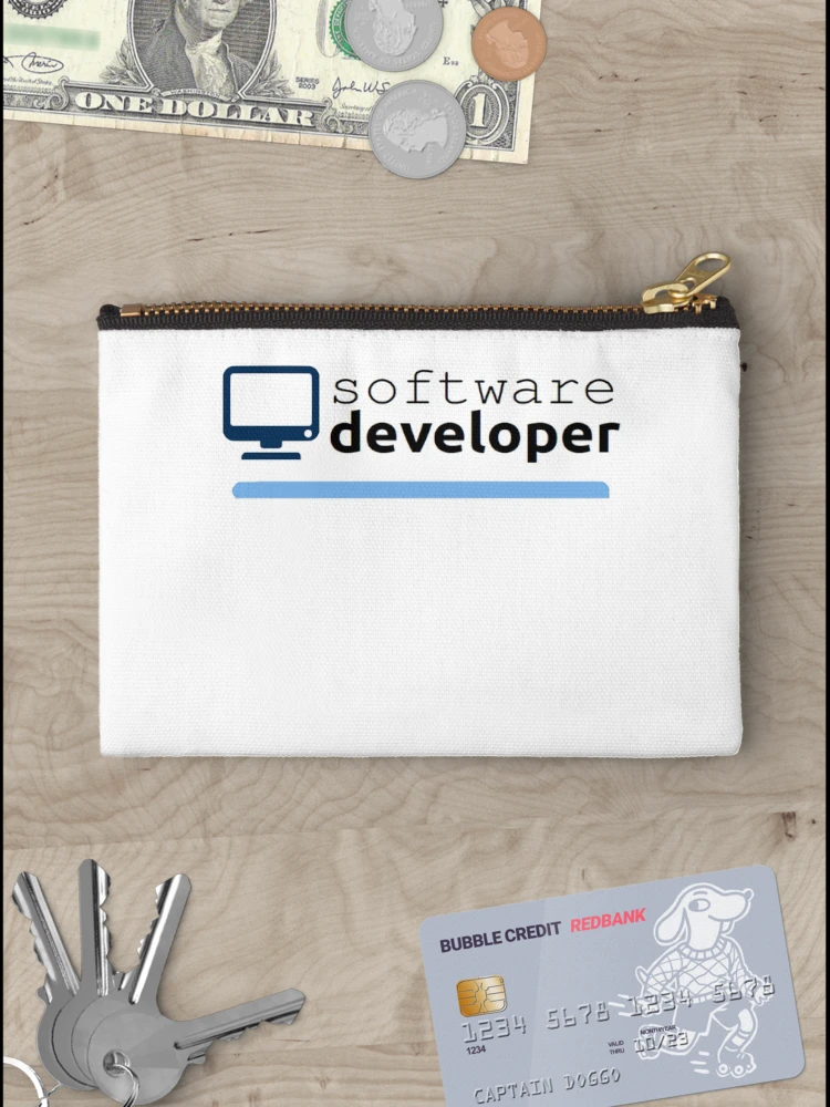Thumbnail 3 of 4, Zipper Pouch, Software Developer designed and sold by BadMister.