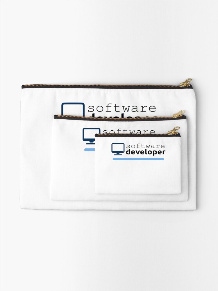 Thumbnail 2 of 4, Zipper Pouch, Software Developer designed and sold by BadMister.
