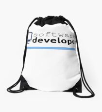 Software Developer Drawstring Bag