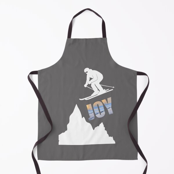 Item preview, Joy - Winter design with sunset, skier & mountain silhouette designed and sold by Katja LebenFreude.
