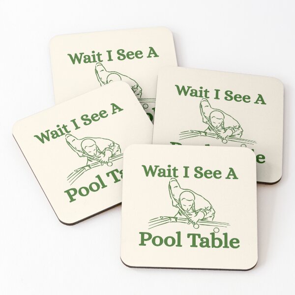 Item preview, Funny Wait See A Pool Table Minimalist Billiard Lover Design designed and sold by Guess4best.