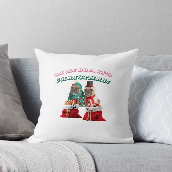 Item preview, Oh My Dog, It’s Christmas – Funny French Bulldog Holiday Design designed and sold by AnnZet.
