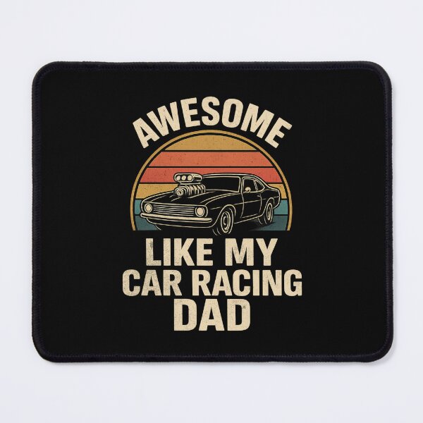 Item preview, Awesome Like My Car Racing Dad – Retro Muscle Car Supercharged designed and sold by CarantinedChaos.