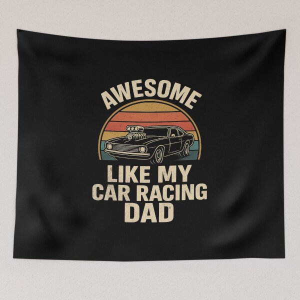 Item preview, Awesome Like My Car Racing Dad – Retro Muscle Car Supercharged designed and sold by CarantinedChaos.