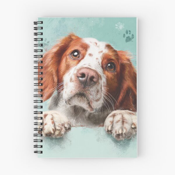 Item preview, Irish Red and White Setter Peeking over Wall 01 designed and sold by Elisabeth Lucas.