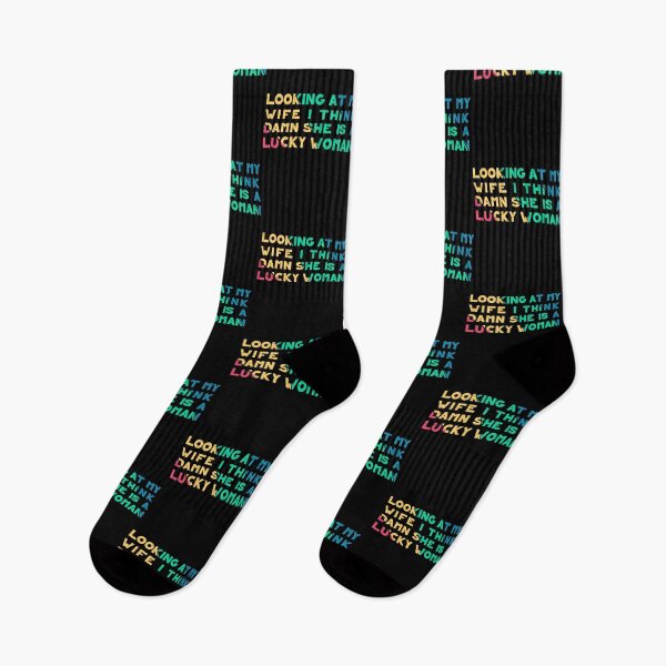 Item preview, Funny Quote – Looking At My Wife I Think Damn She’s A Lucky Woman designed and sold by karibov.