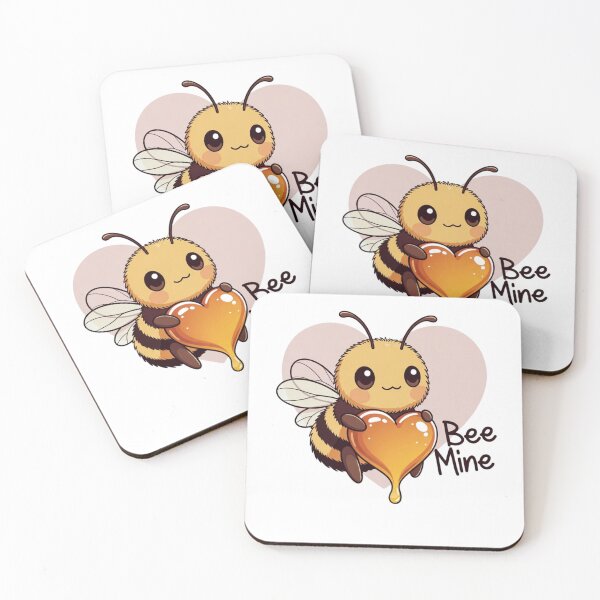 Item preview, Cute Bee Love Character With Honey Heart for Valentine’s Day designed and sold by GrumpySableye.
