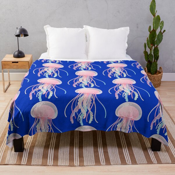 Item preview, Pastel Pink Jellyfish - Dreamy Ocean Animal Illustration designed and sold by RudArtAI.
